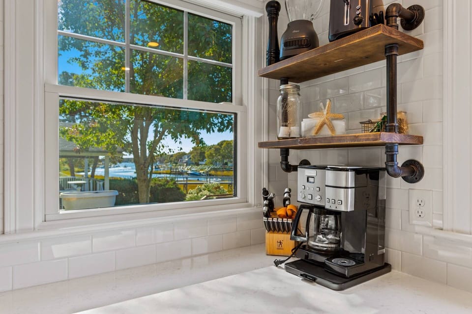 Enjoy a Nice Cup of Coffee any of the Day with a View.