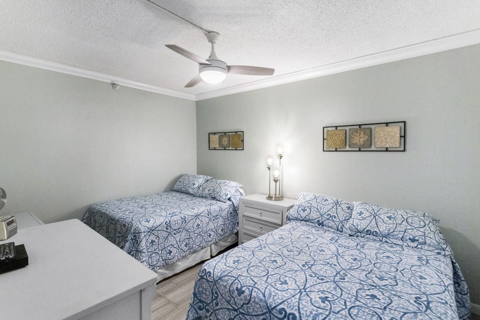 Comfortable guest room with doubles