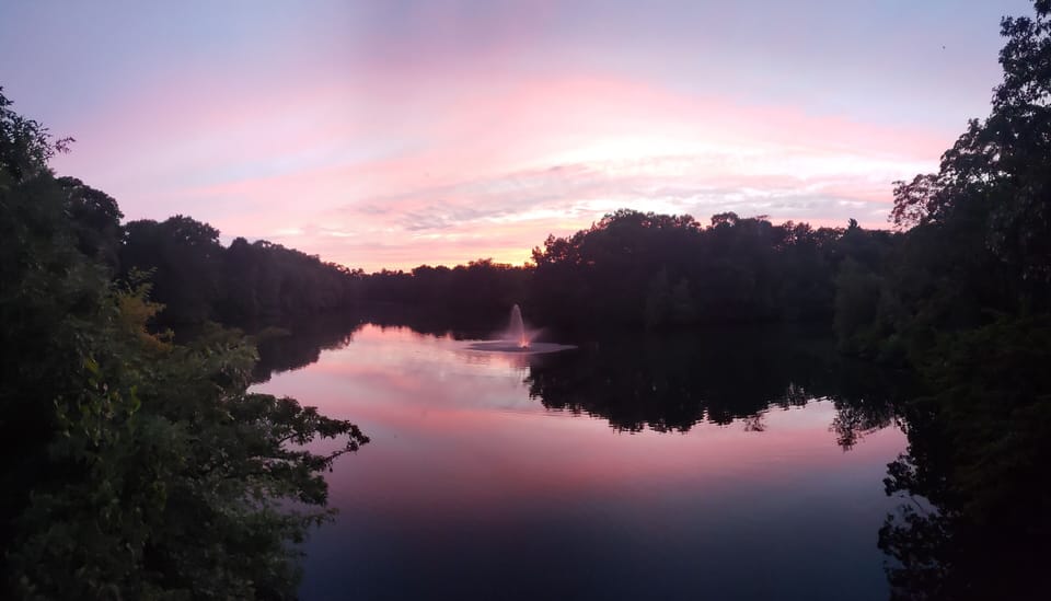 Rodger Williams Park at sunset