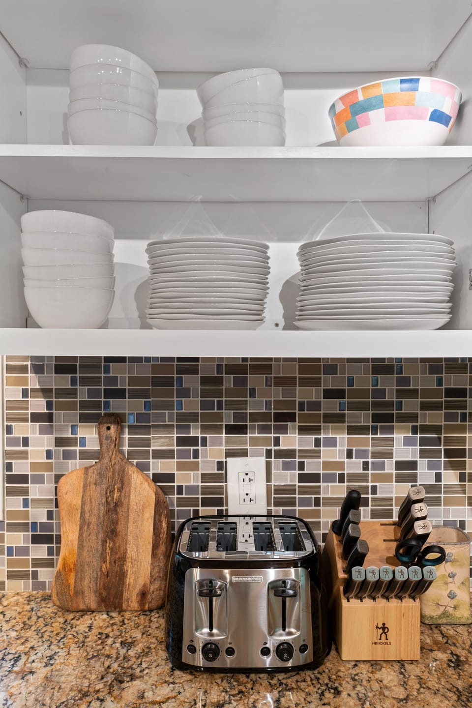 Well stocked kitchen 