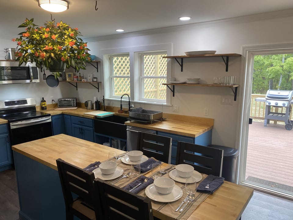 Kitchen island and kitchen