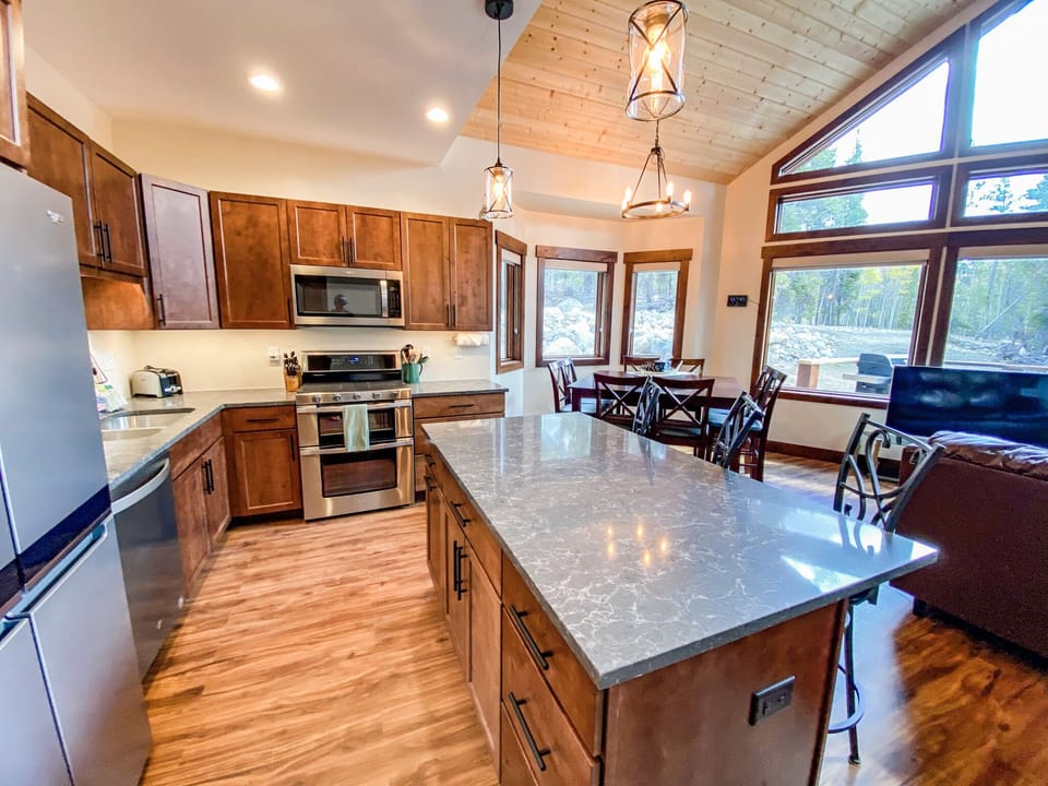 Plenty of space to prepare meals or just hang out in the main open area of the house!