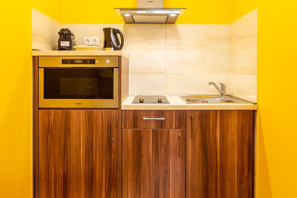 Standard Double Room | Private kitchen | Fridge, microwave, stovetop, coffee/tea maker