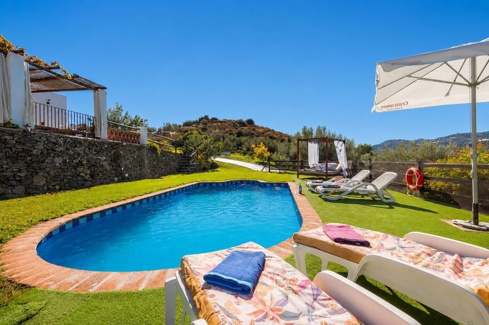 Private pool and terrace with views
