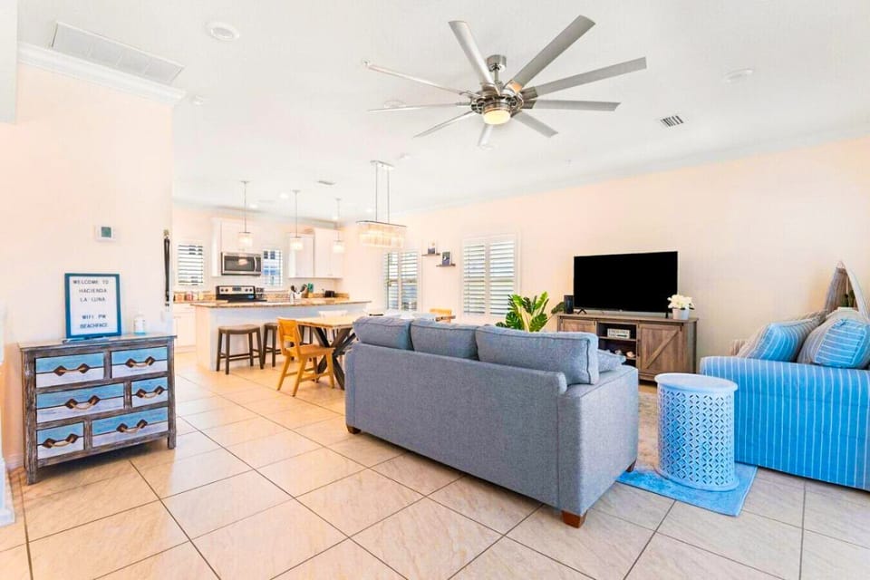 Welcome home! Our beautifully appointed open-plan living and kitchen area is designed to make you feel comfortable and relaxed during your stay.