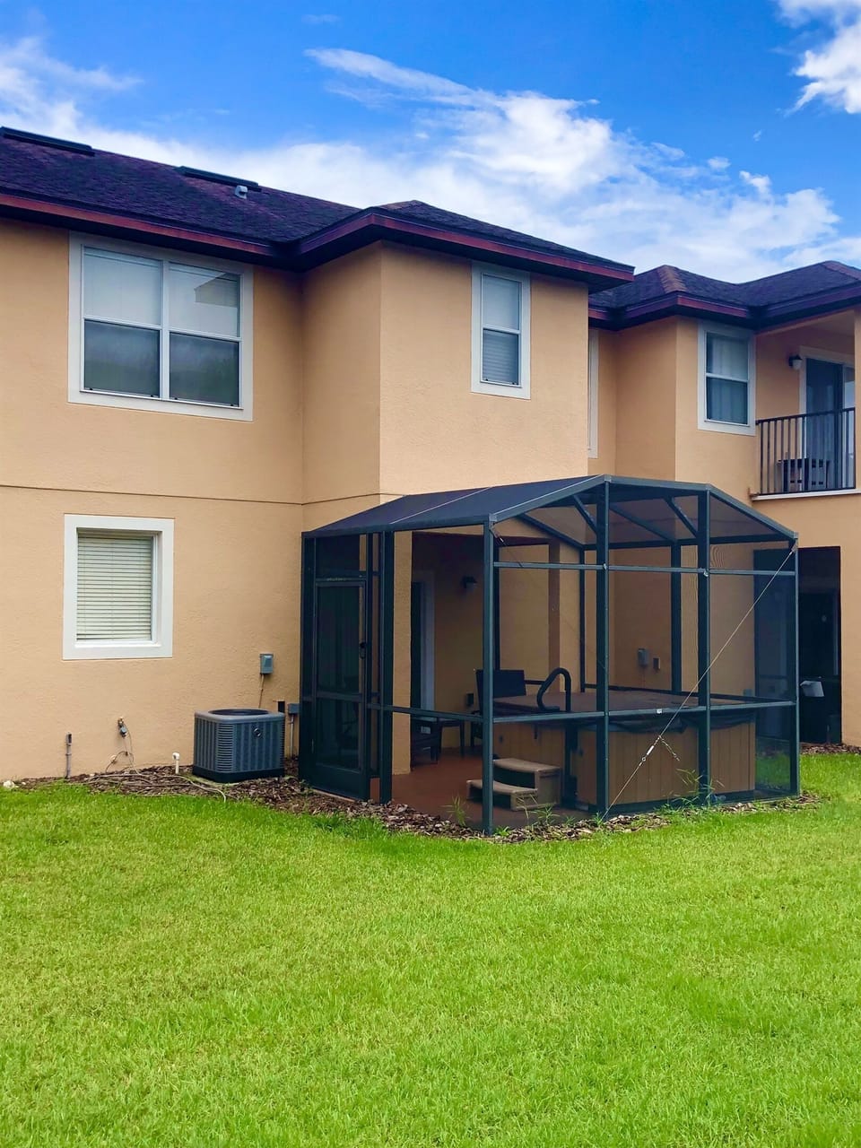 Rear of townhome showing private lanai