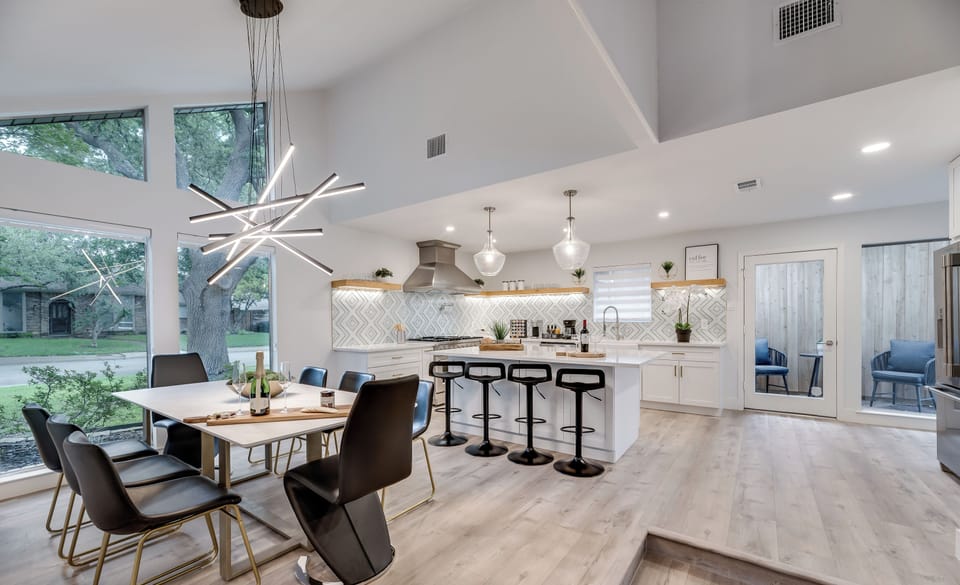 Open concept dining and kitchen designed for entertaining!