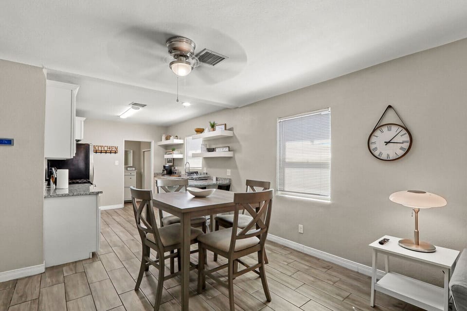 Dining areawooden dining table with chairs