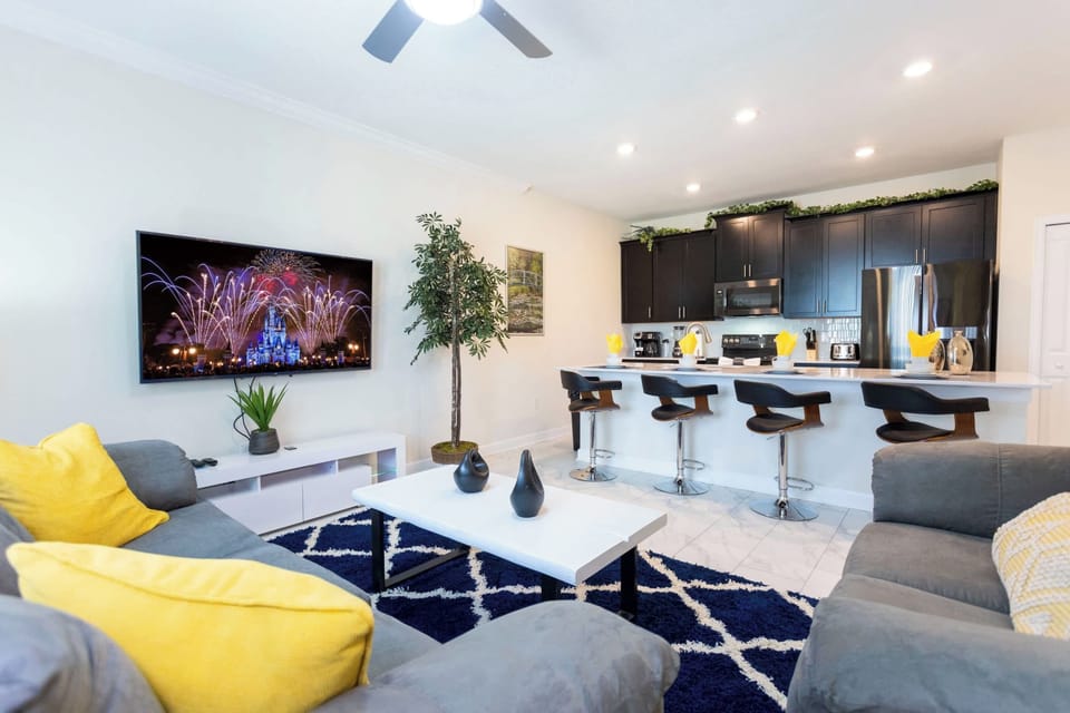 Townhome | Living room | 60-inch Smart TV with cable channels, Netflix, Hulu