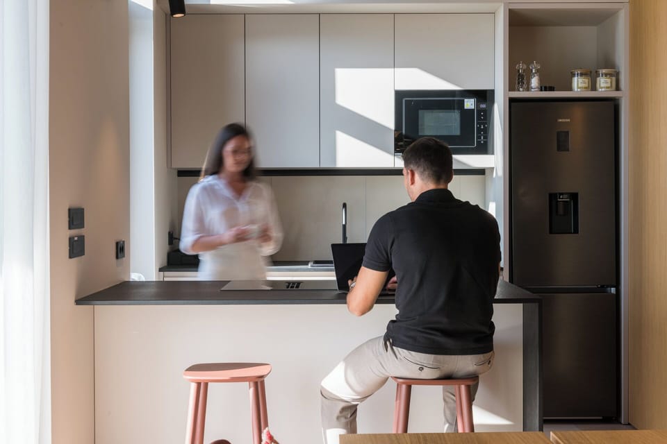 Apartment | Private kitchen | Coffee/tea maker, fridge, microwave, oven