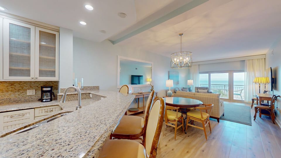 Kitchen with Countertop Seating