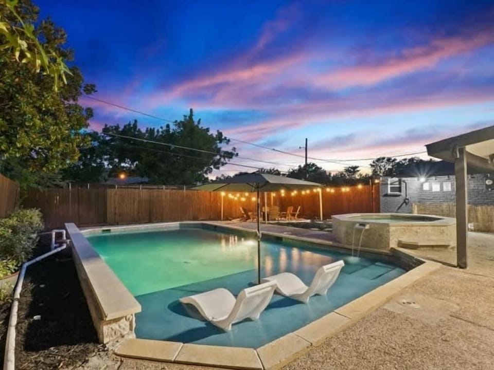 We try to keep the pool open all year. Send us a message for our pool schedule.