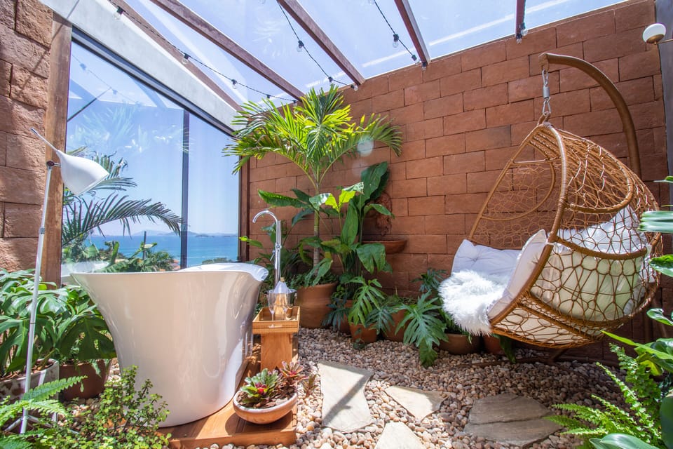 Honeymoon Room, 1 Queen Bed, Hot Tub, Sea View | View from room