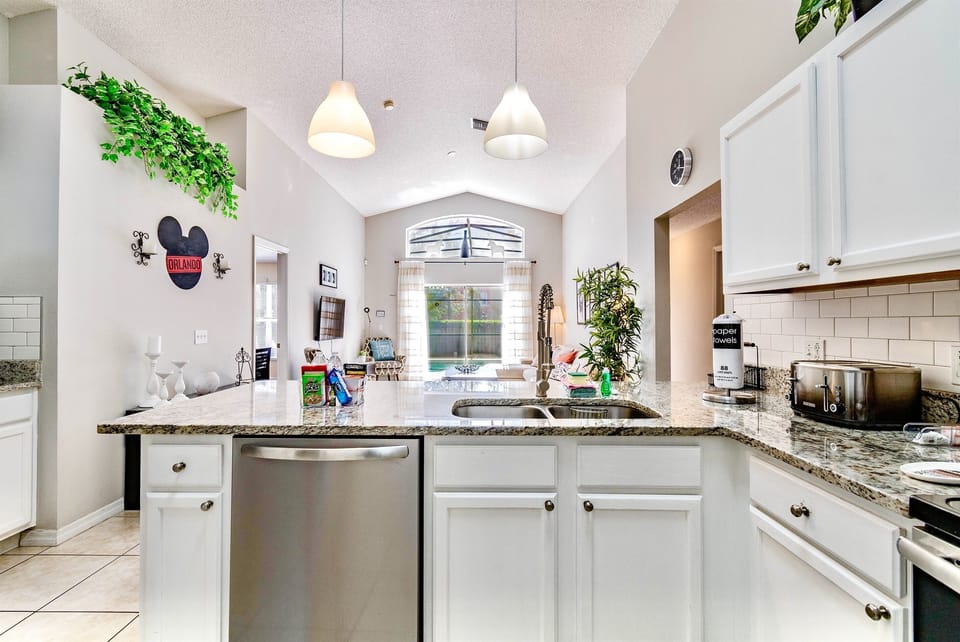 All kitchen appliances are ready for use