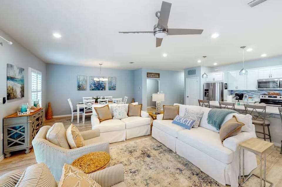 Living area with sofa sleeper 