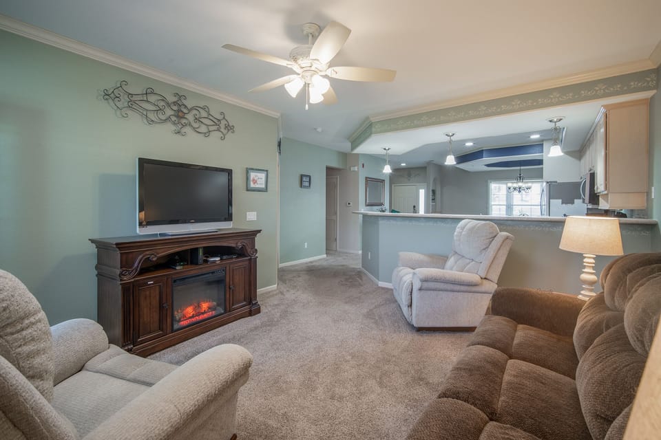 Spacious, Open Concept Living Room