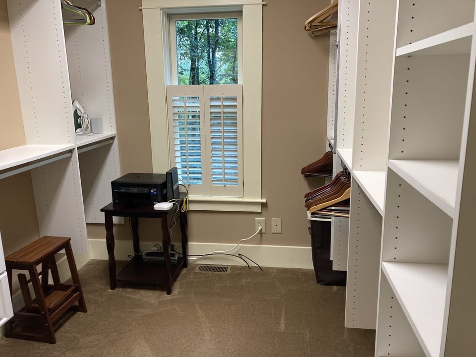 Primary closet