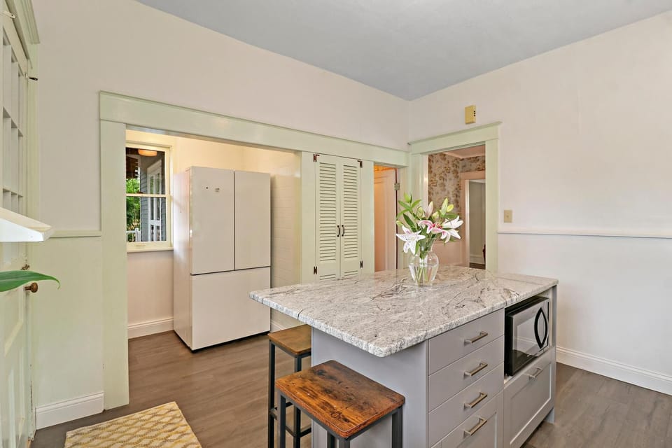 roomy kitchen with island seating 