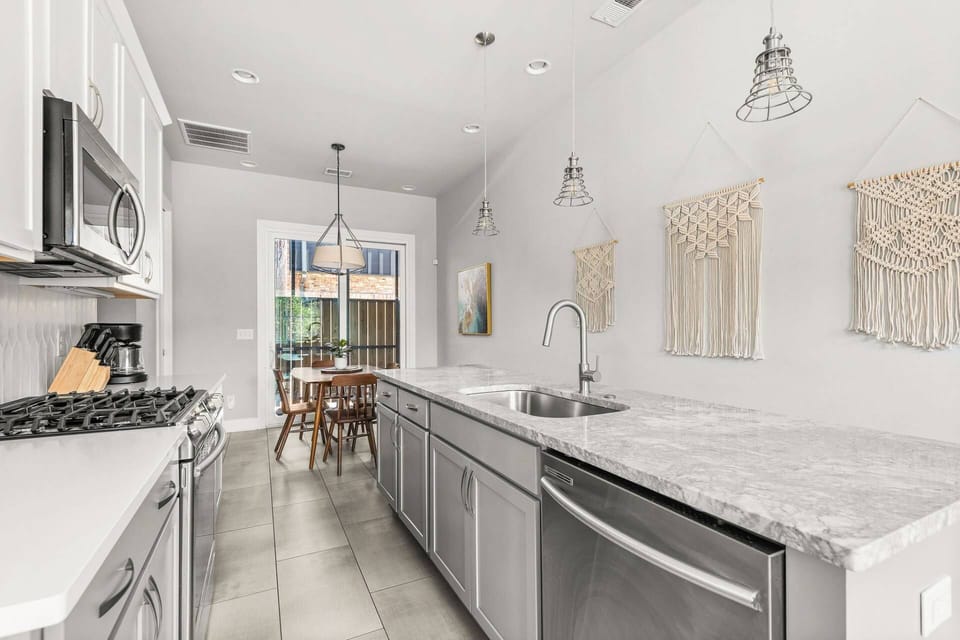 Fully stocked kitchen