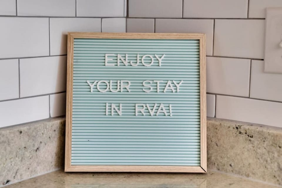 Enjoy your stay in RVA!