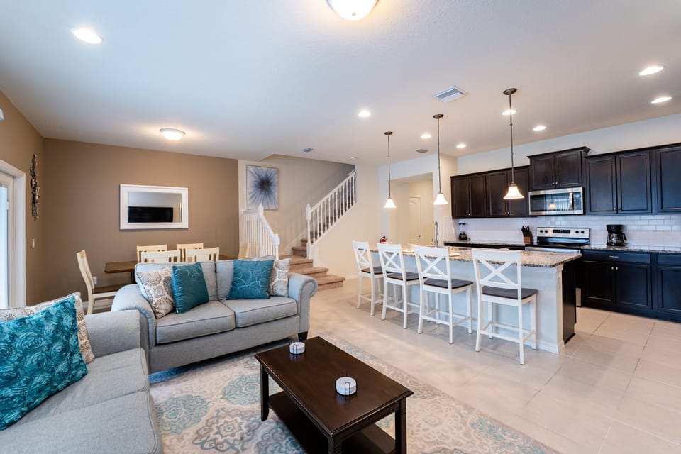 Open plan living area