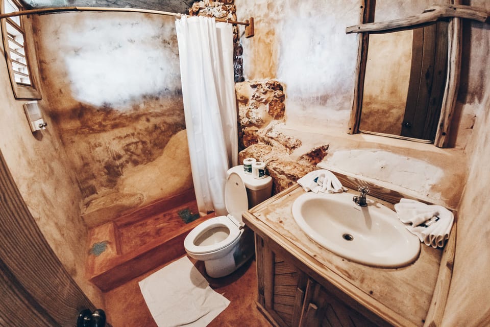 Shower, children's robes, heated floors, towels