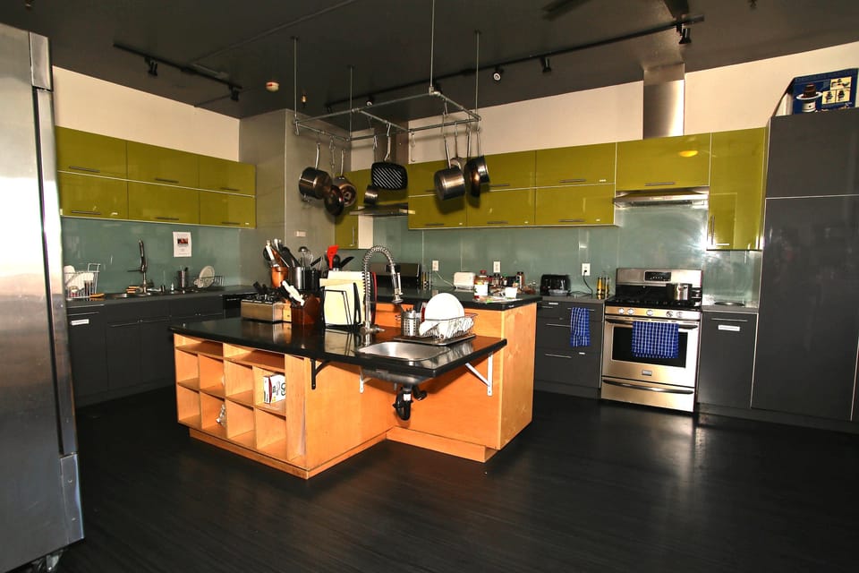 Shared fridge, microwave