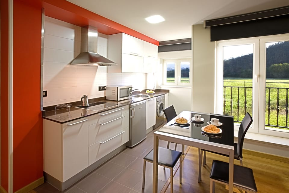 Superior Apartment, 1 Bedroom | Private kitchen | Mini-fridge, microwave, stovetop, toaster