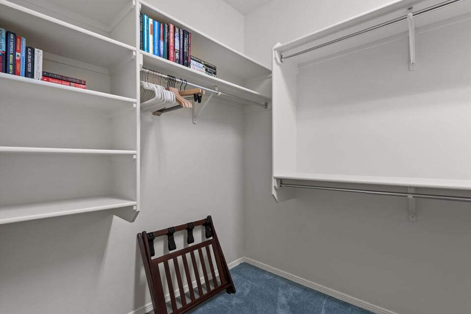 Master bedroom walk-in closet