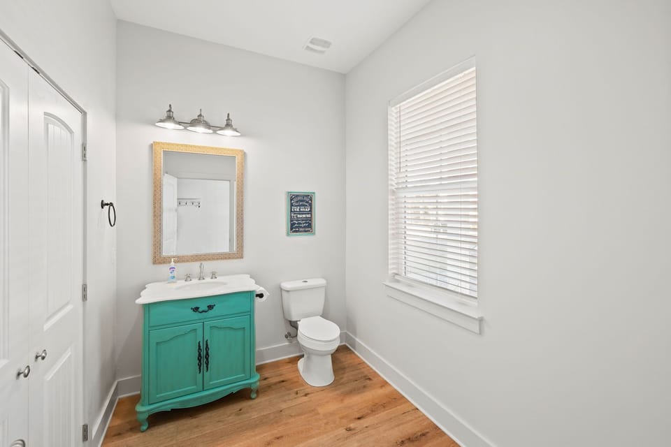 Bathroom #2 is a half bath on the 1st floor.