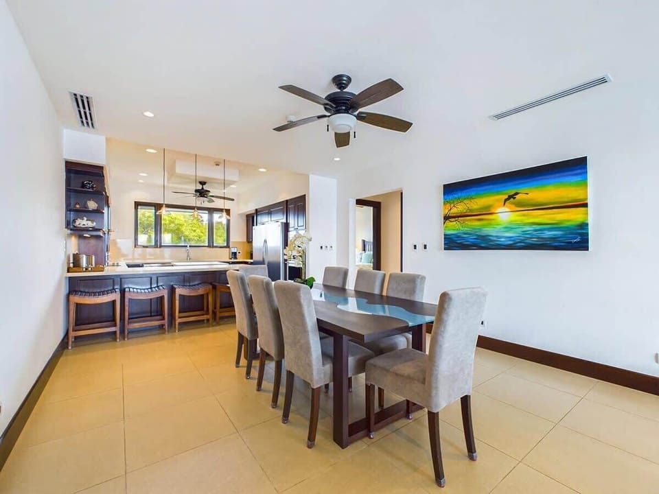Open concept dining area