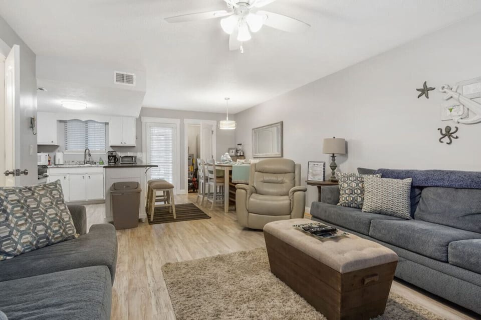 First Floor Living Area with Sleeper Sofa