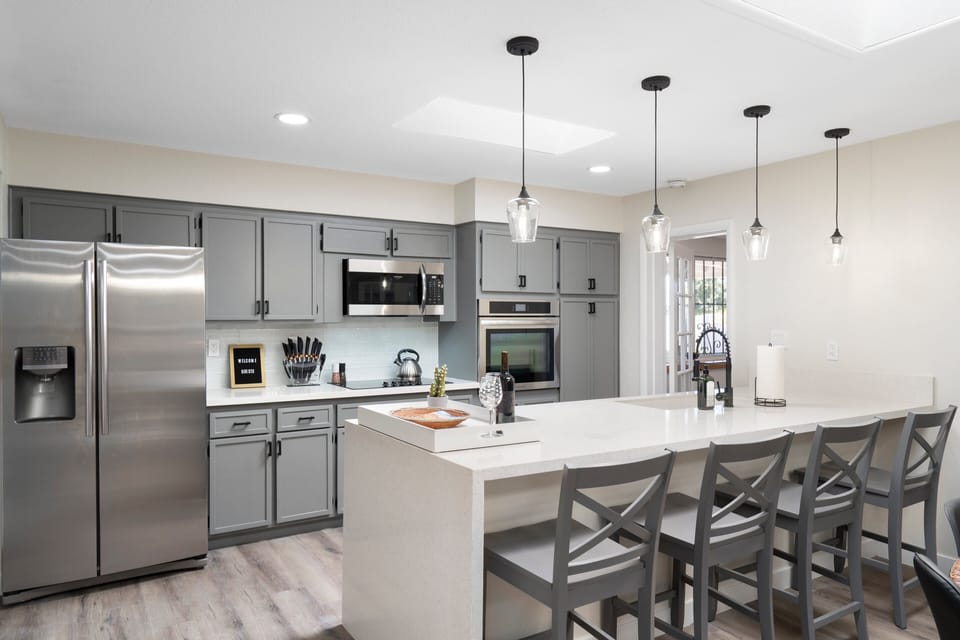 New appliances and open kitchen
