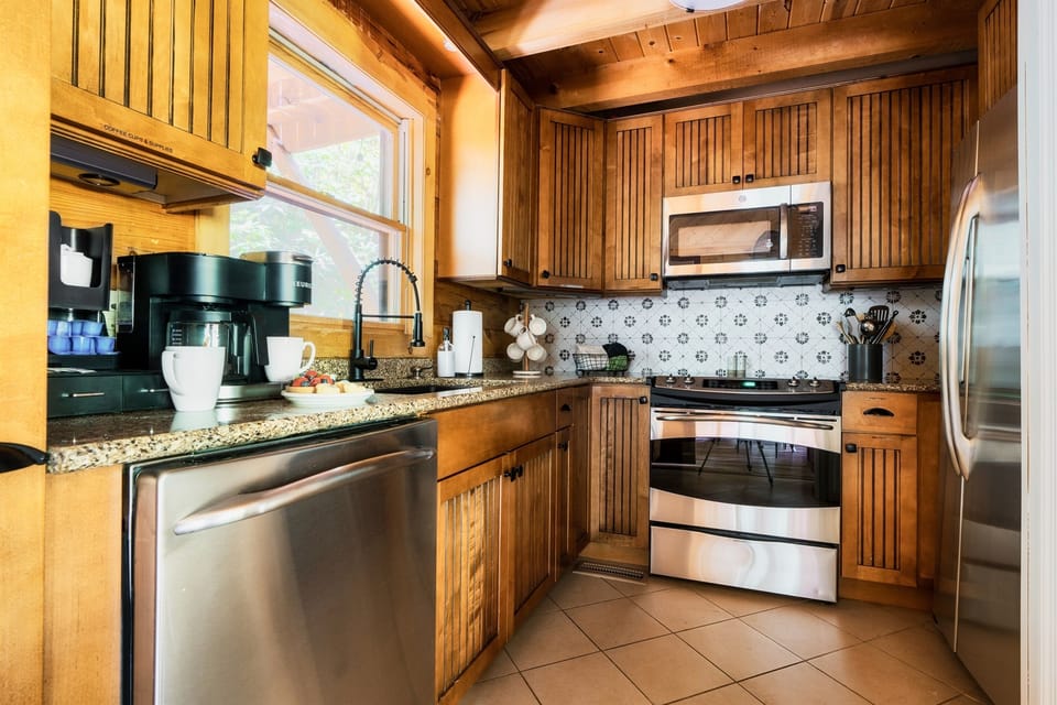 Fully stocked, and a special space for those who wake up looking forward to that first cup of coffee.