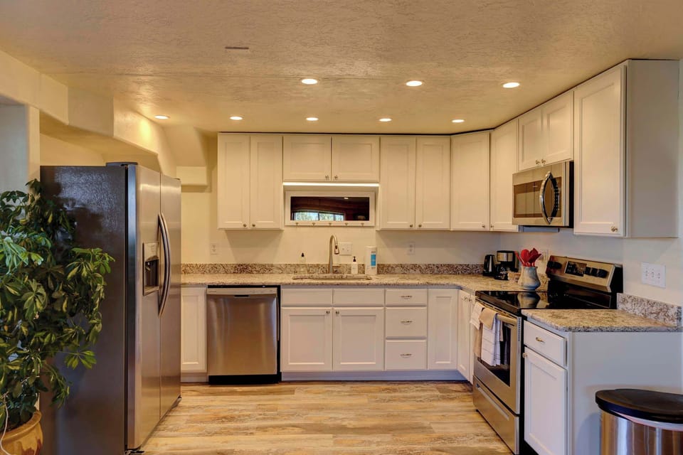 Cook up your favorites with full-size, modern appliances and ample counter space.