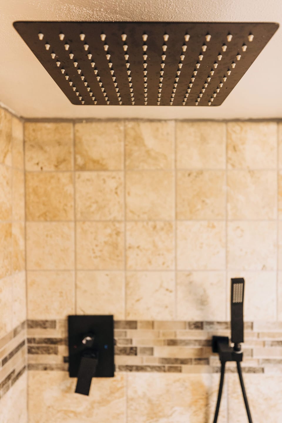 A clean, inviting shower space to start or end your day refreshed.