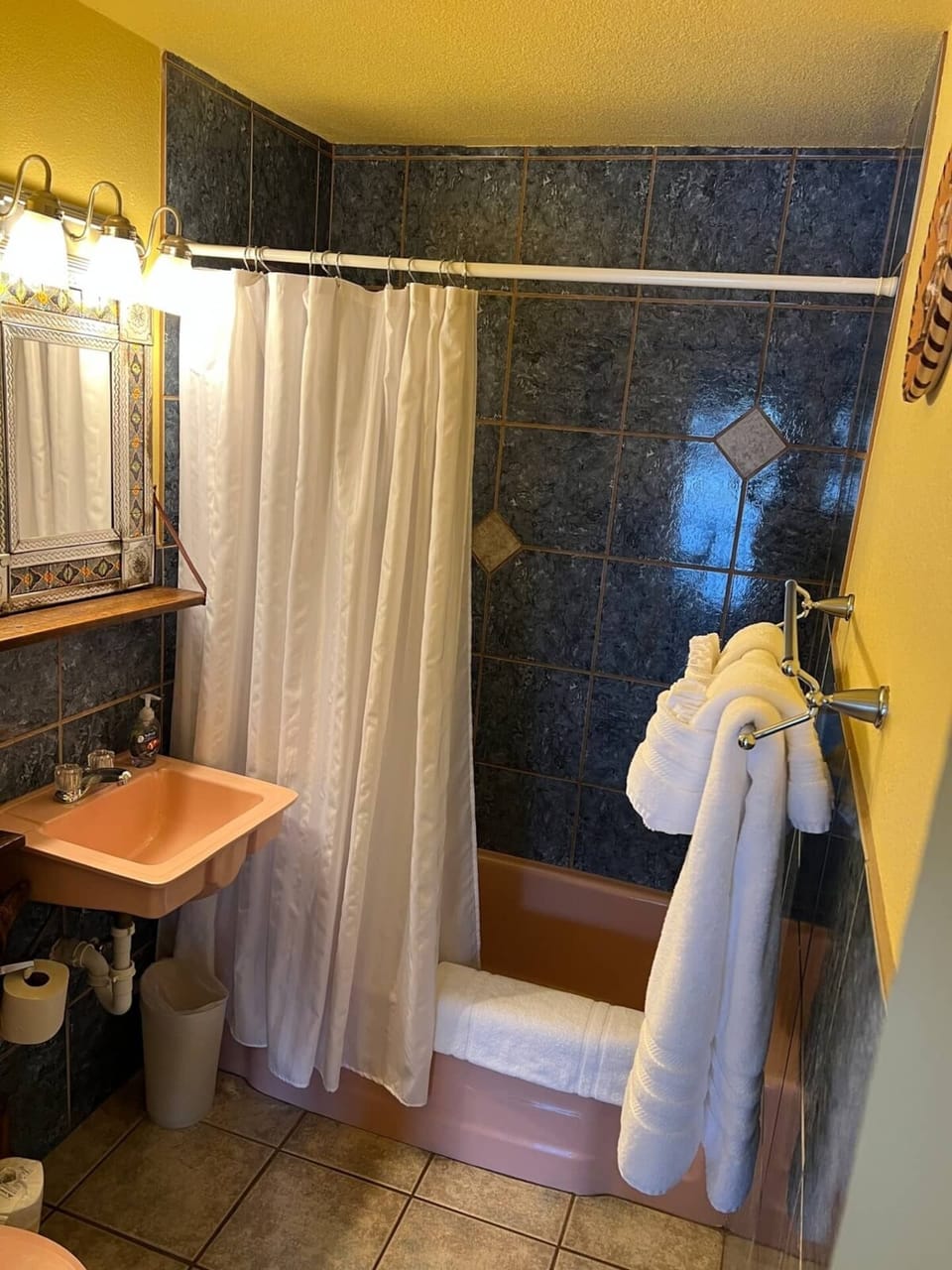 Private bathroom with tub/shower