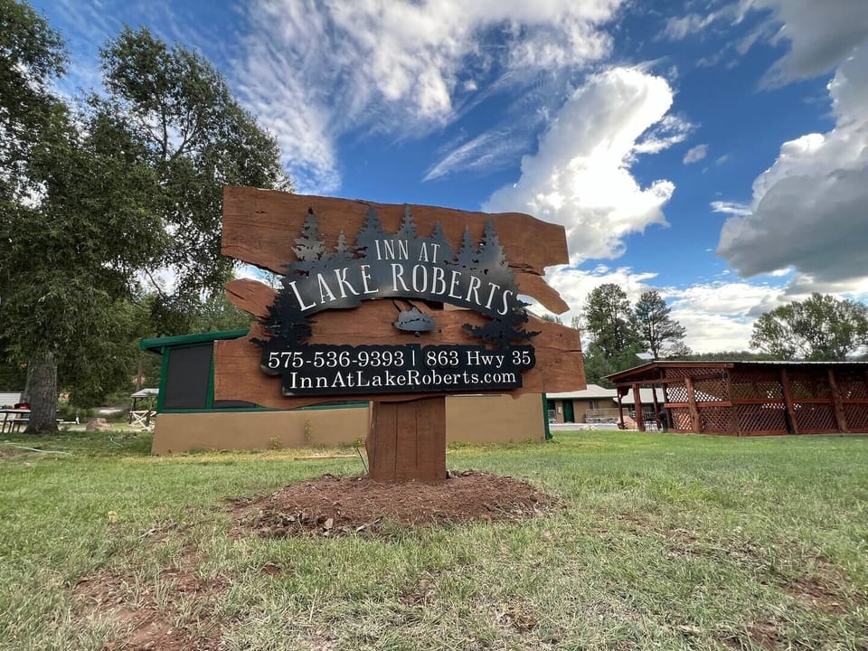 Here's the sign to look for from Hwy 15!