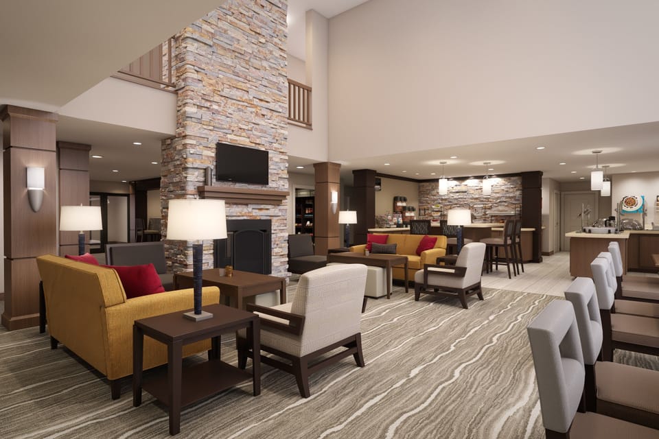 The welcoming lobby provides a lounge area for guests to relax.