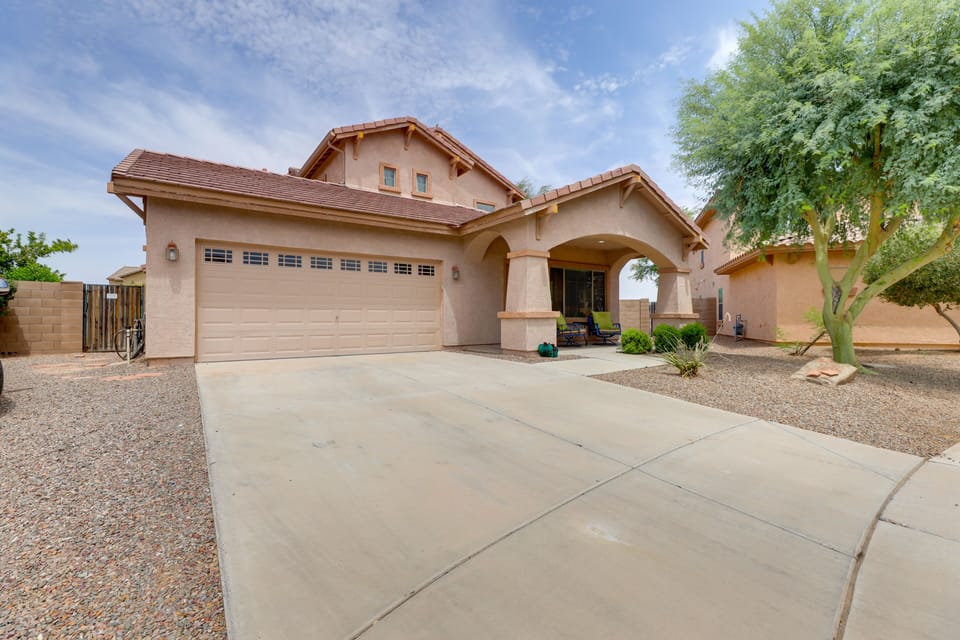 Home Exterior | 3,300 Sq Ft | Private Backyard Oasis | Hot Tub