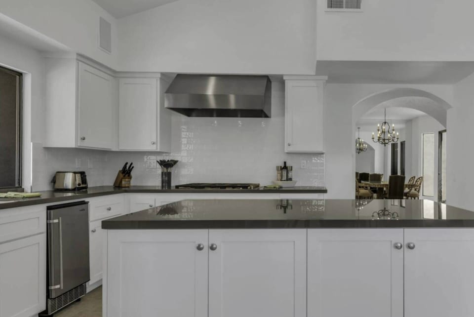 Kitchen with Island and lots of storage space