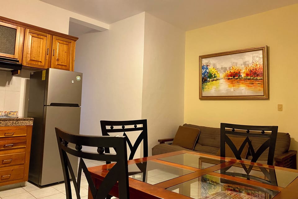 Family Apartment, 1 Bedroom, Balcony, Beach View | Living area | 38-inch Smart TV with cable channels, Netflix, streaming services