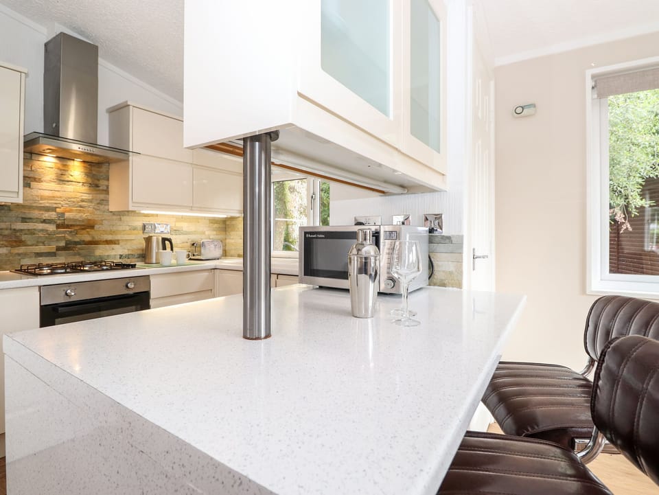 Fridge, dishwasher, electric kettle, toaster