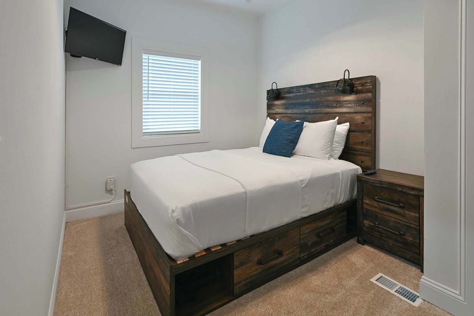 Cozy Bedroom with Wood Accents