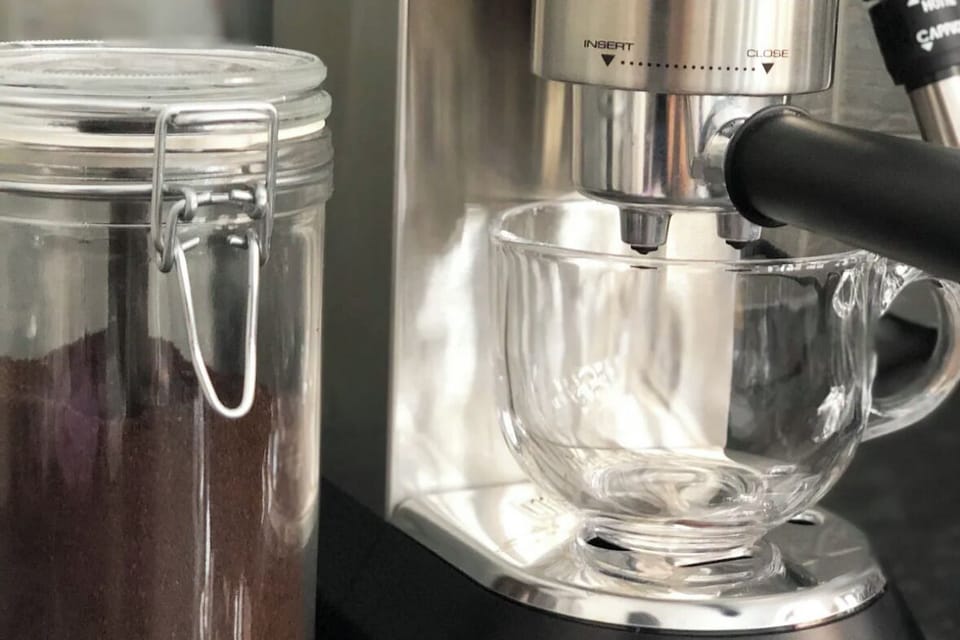 Enjoy barista quality coffee first thing in the morning