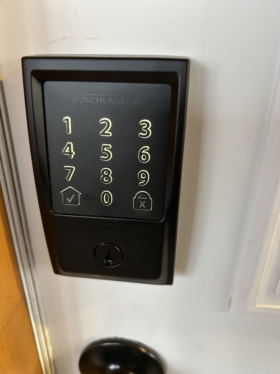 Unique keyless entry code for each stay