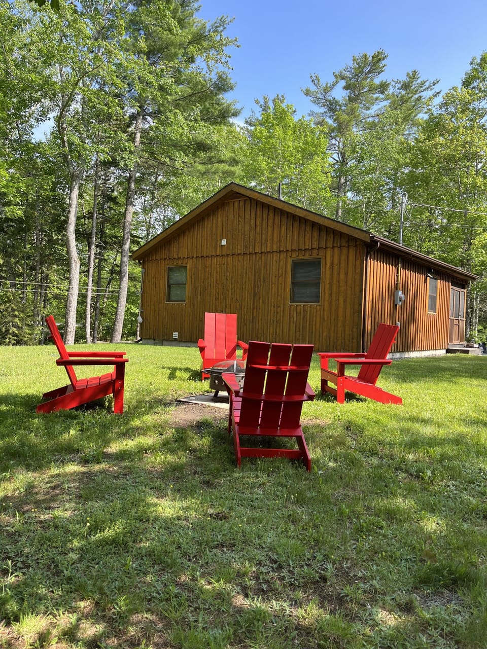 Private fire pit area