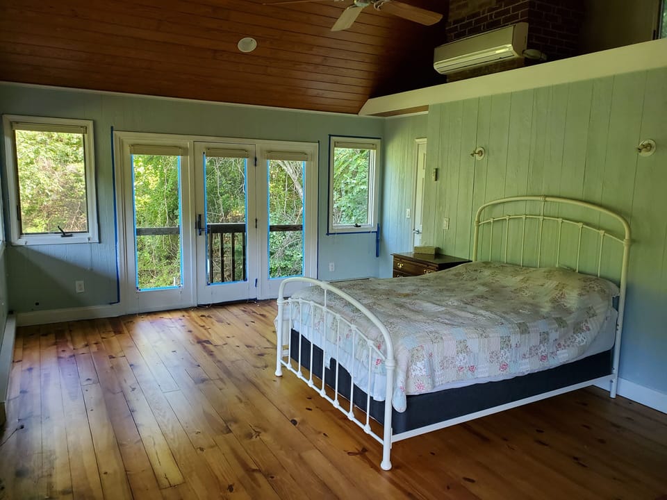 Upstairs master bedroom - 14 windows overlooking the mountains