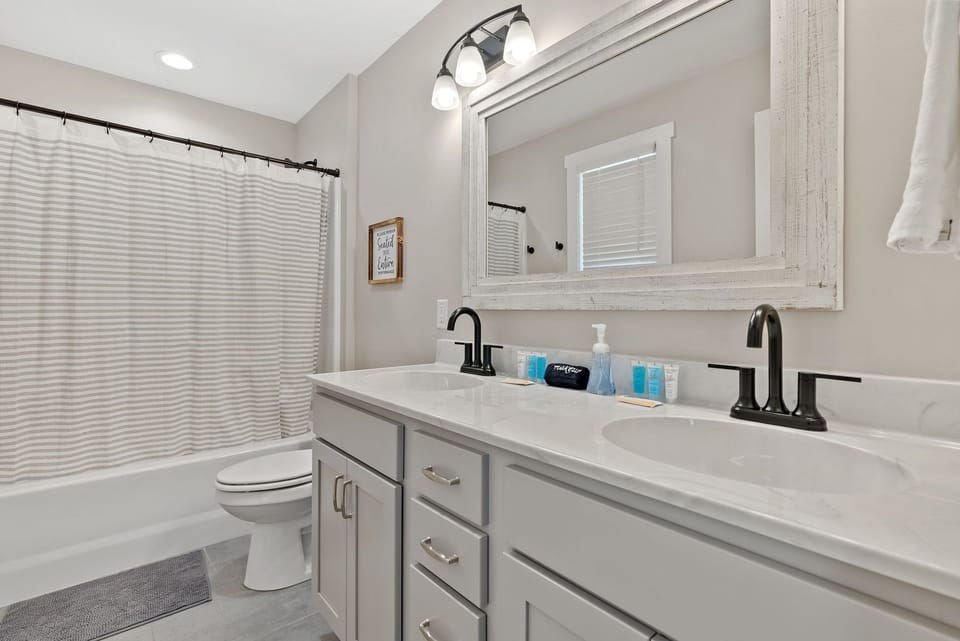 Double vanity in the Primary Bathroom