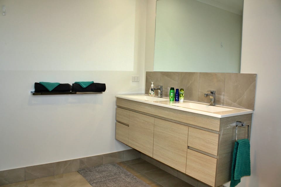 Ensuite bathroom double vanity